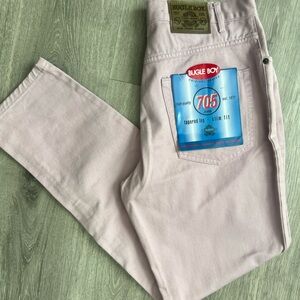 Bugle Boy Soft Pink Tapered Leg • Slim Fit Short 100% Cotton Jeans